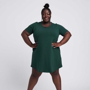 Universal Standard Hallie T-Shirt Dress Green NWT
